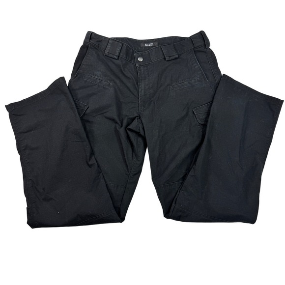 5.11 Tactical Pants Mens 36x34 Black Cotton Blend Workwear Cargo Trousers - Picture 1 of 7